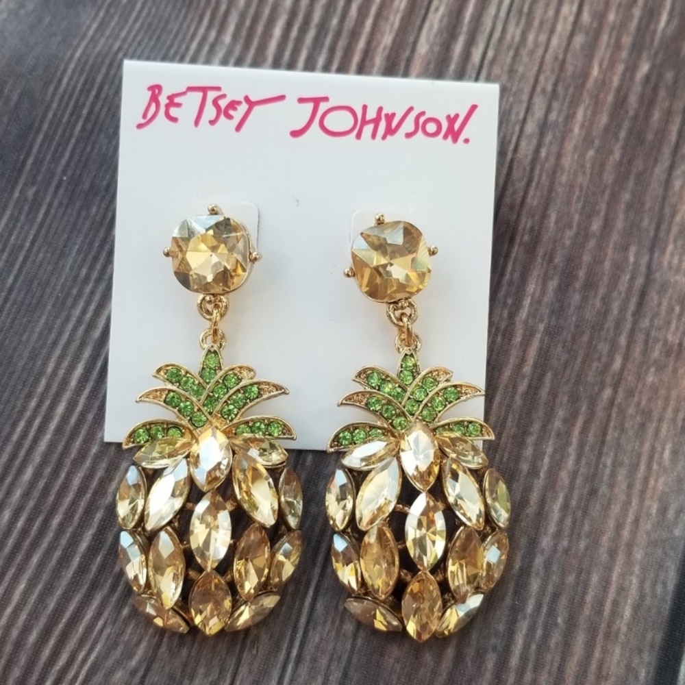Betsey Johnson — Pineapple Earrings